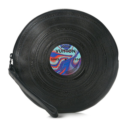 Louis Vuitton Calfskin Since 1854 Disc Pouch Black Multicolor 1 of 7