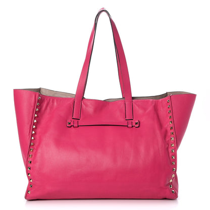 Valentino Garavani Nappa Medium Rockstud Soft Tote Pop Fuxia 1 of 23