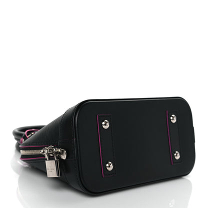Louis Vuitton Epi Alma BB Black Hot Pink 4 of 9