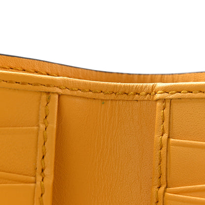 Gucci Calfskin Embossed Tiger Bi-Fold Wallet Yellow 10 of 13