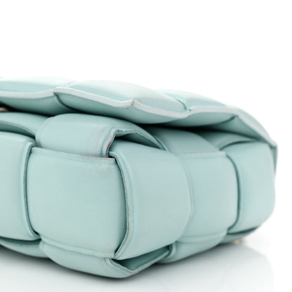 Bottega Veneta Lambskin Maxi Intreccio Padded Chain Cassette Crossbody Bag Spearmint 8 of 9