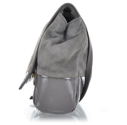 FASHIONPHILE SALVATOREFERRAGAMOSuedeandPatentLeatherHelenGray 4 of 9