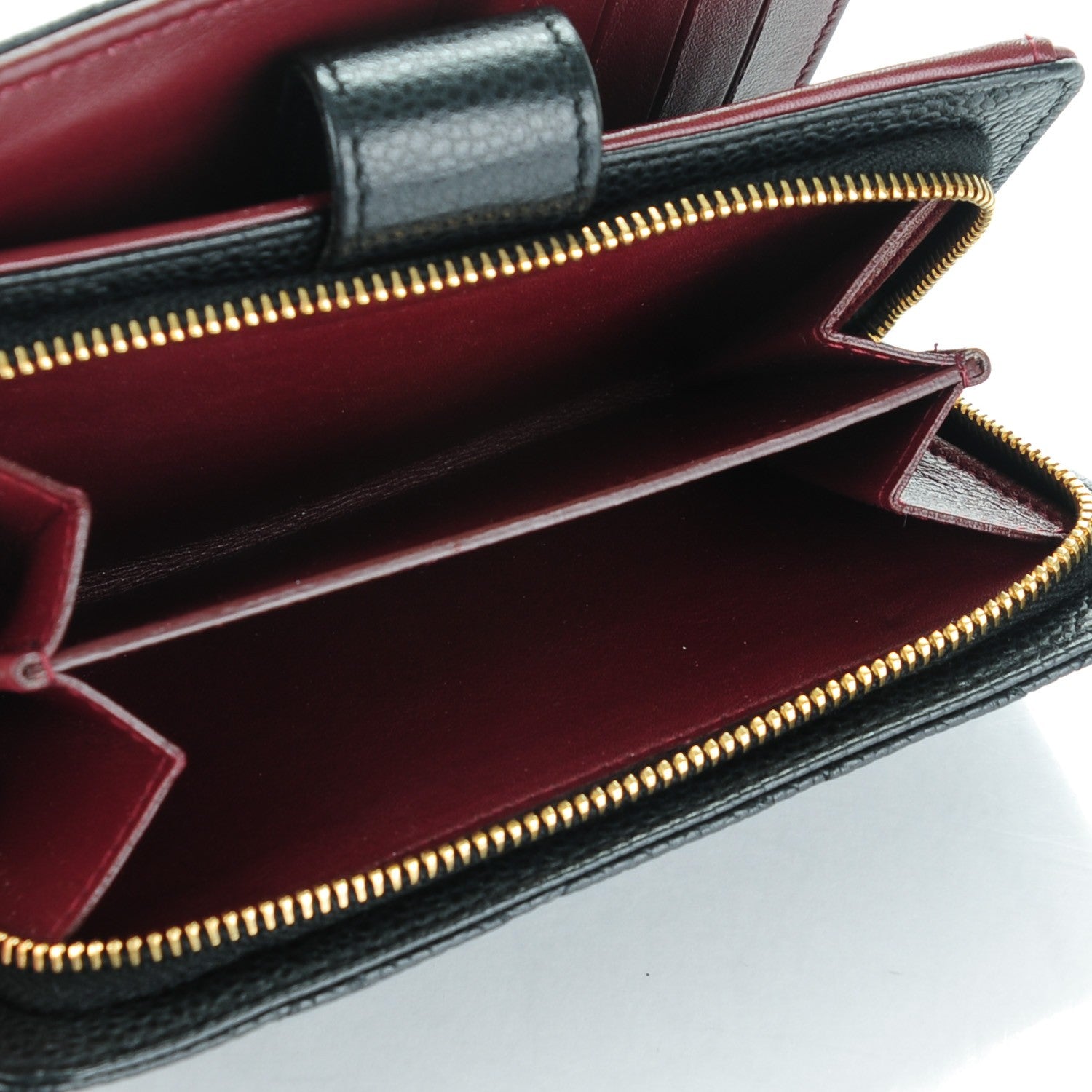 Chanel Caviar Quilted Zipped Pocket Wallet Black 6 of 9