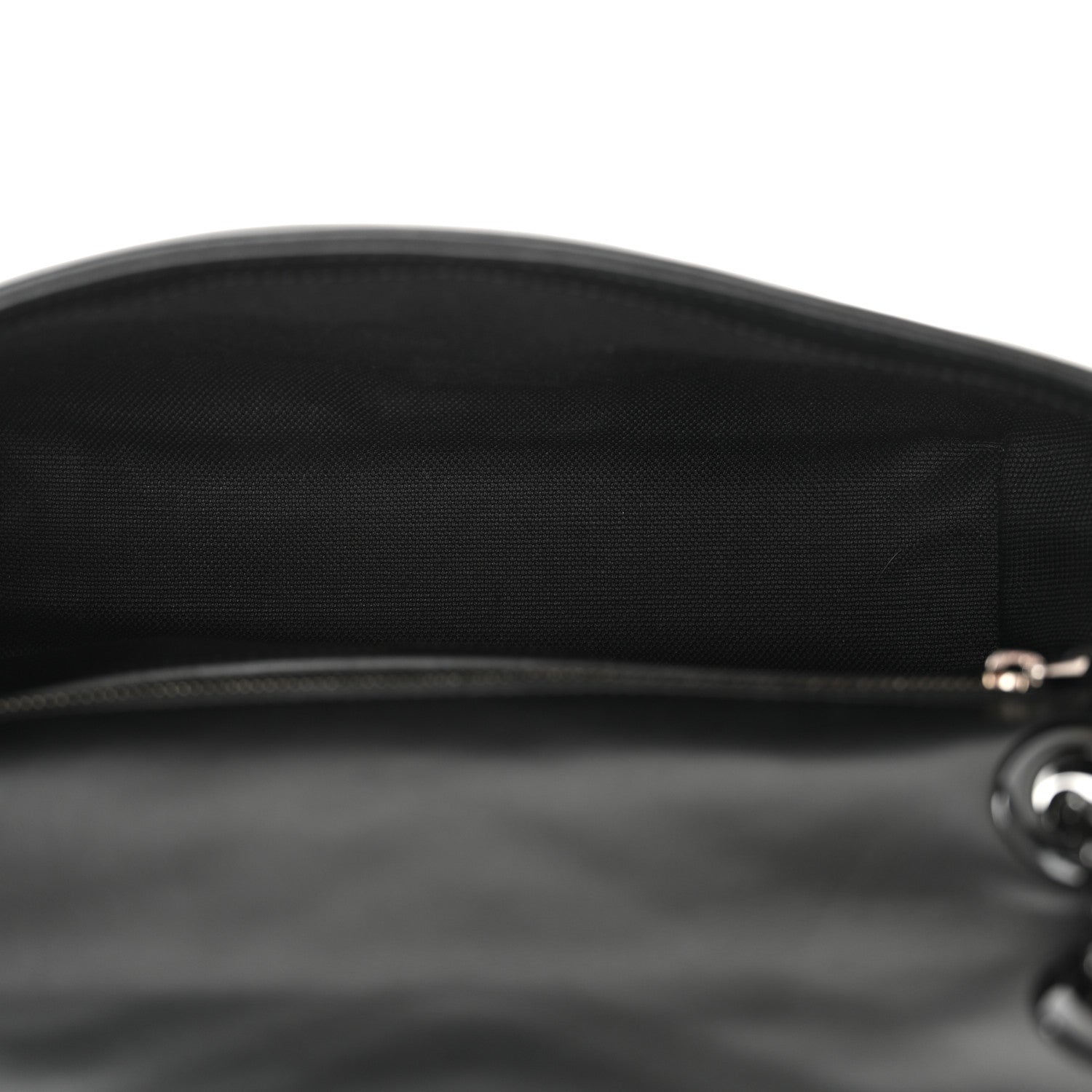 Gucci Calfskin Matelasse Monochrome Small GG Marmont Shoulder Bag Black 5 of 13