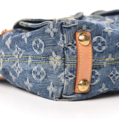 Louis Vuitton Monogram Denim Baggy PM Blue 8 of 10