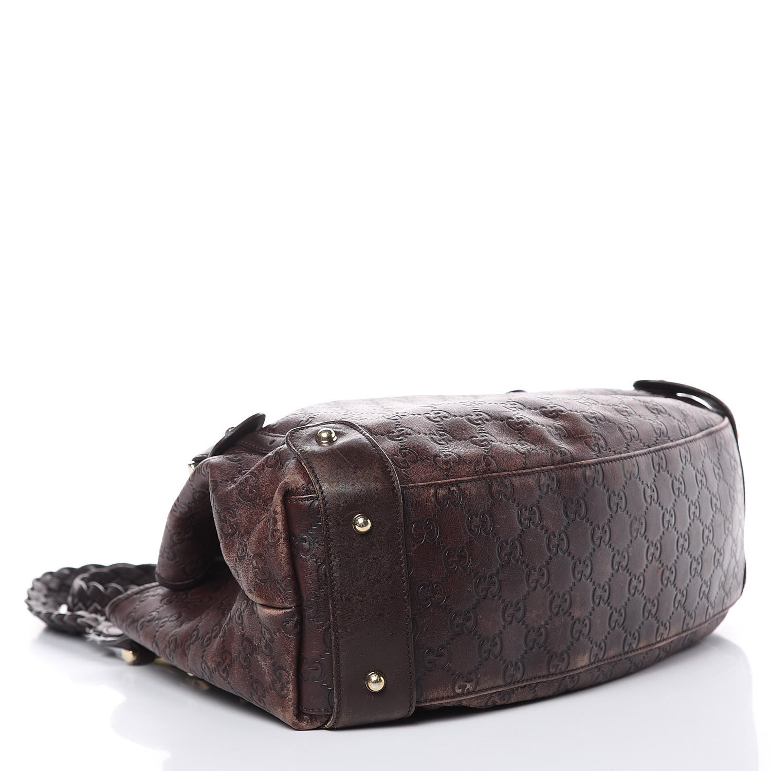 Gucci Guccissima Medium Pelham Shoulder Bag Dark Brown 5 of 21