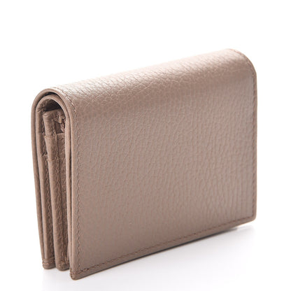 Gucci Pebbled Calfskin GG Marmont Card Case Porcelain Rose 3 of 8