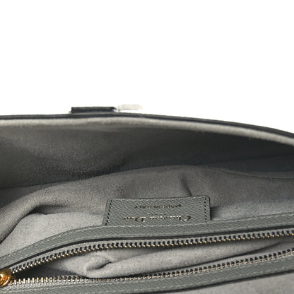 Christian Dior Grained Calfskin Saddle Bag Grey 5 of 9