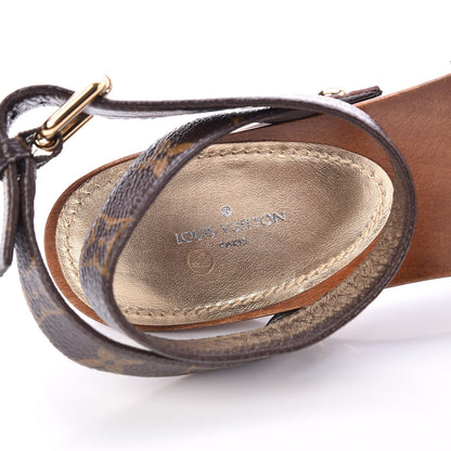 Louis Vuitton Monogram Canopy Clog Sandals 41 Gold 7 of 8