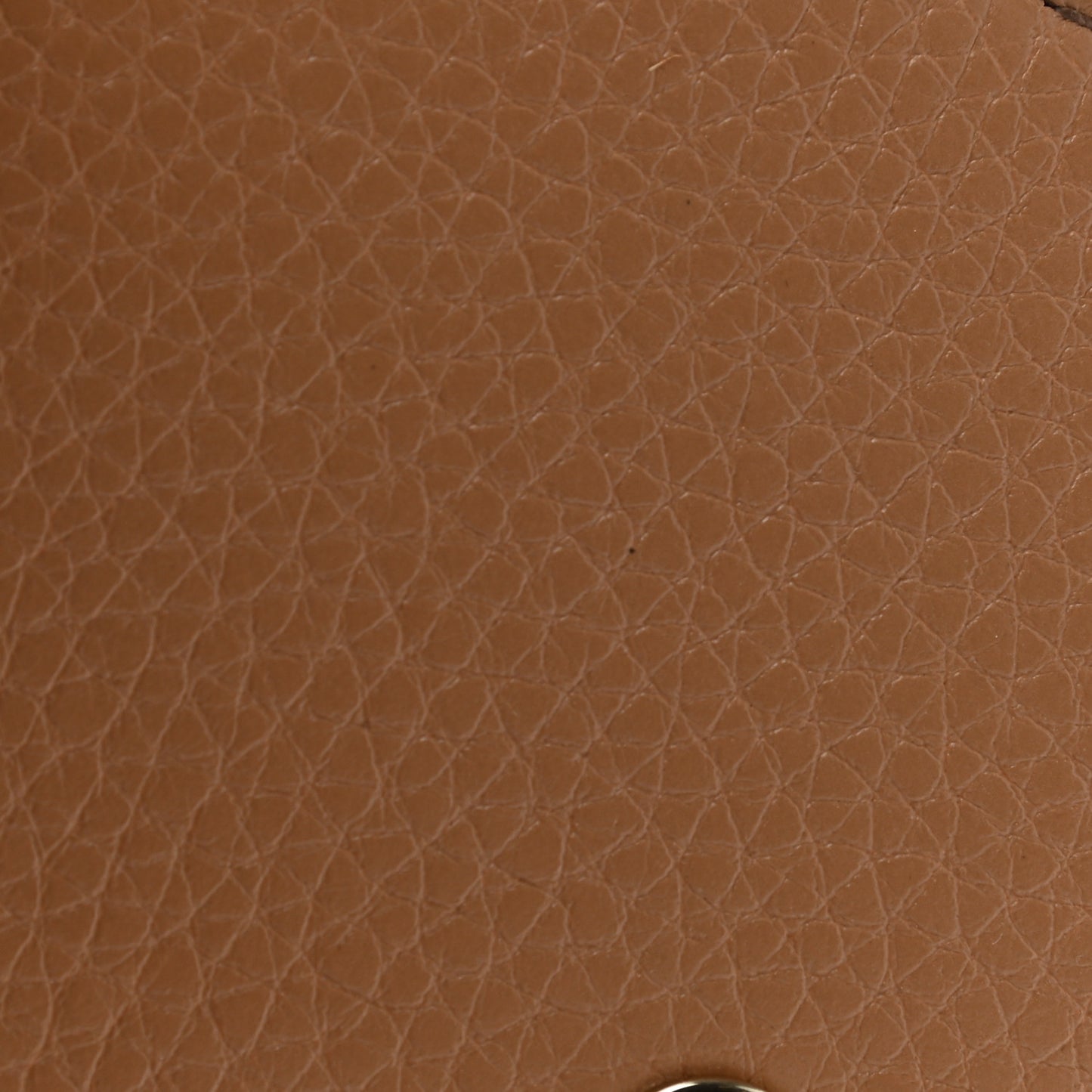 Pebbled Calfskin Soho Compact Flap Wallet Camelia