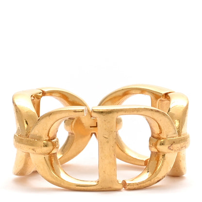 Christian Dior Metal CD Ring L 52 6 Gold 1 of 6