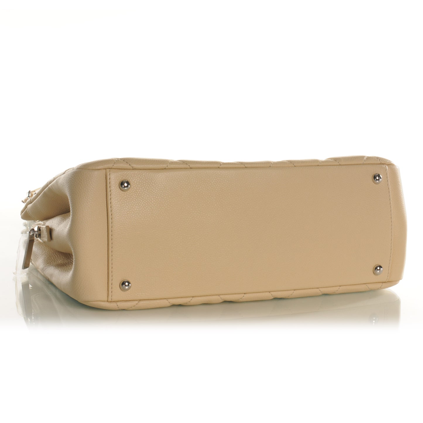 Caviar Timeless CC Shopping Tote Beige