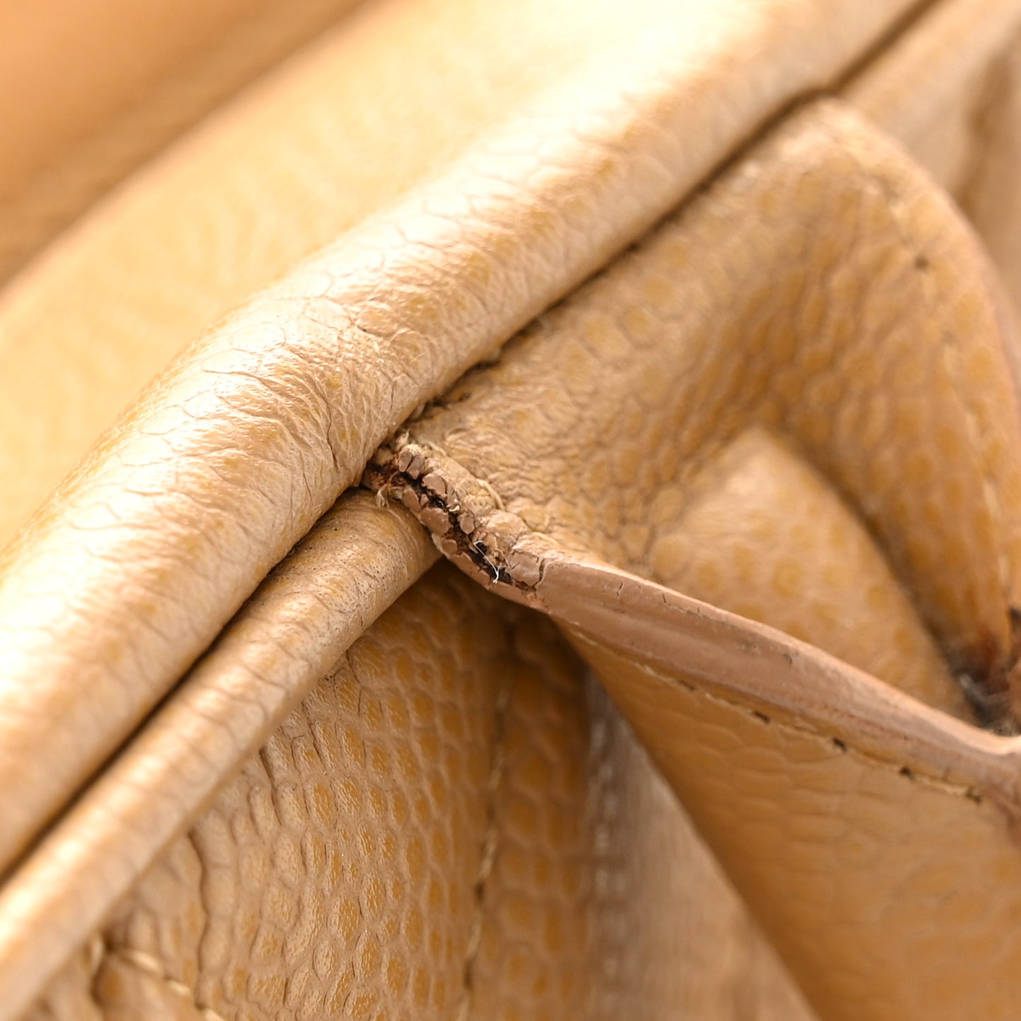 Caviar Quilted Large Bowler Bag Beige