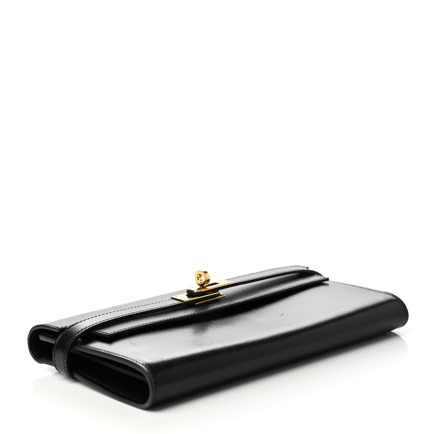 Hermes Box Kelly Longue Wallet Black 3 of 6