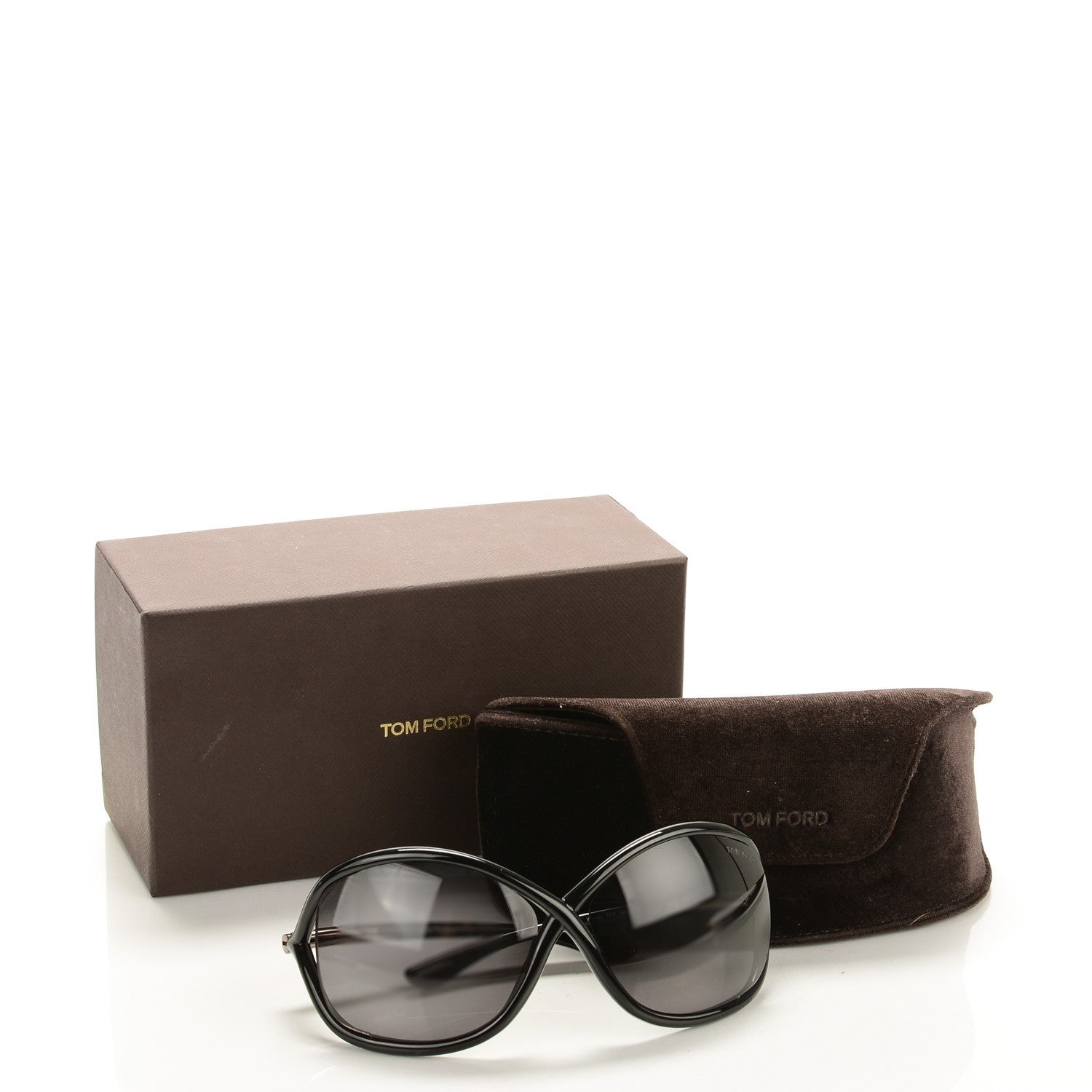 Tom Ford Acetate Whitney Crossover Sunglasses TF9 Black 8 of 8