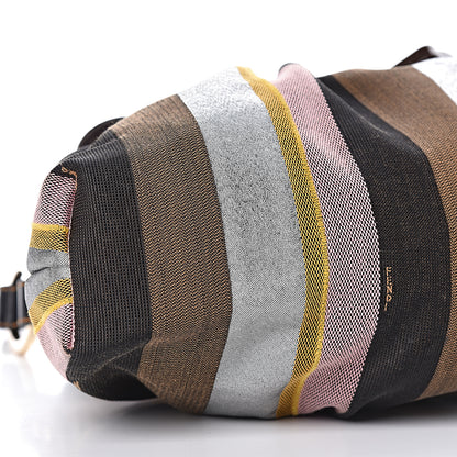 Fendi Pequin Large Chef Shoulder Bag Multicolor Rosa Black 7 of 10