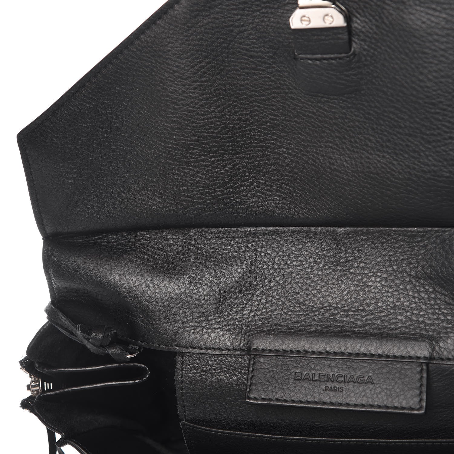 Balenciaga Veau Papier Sight Clutch Black 8 of 14