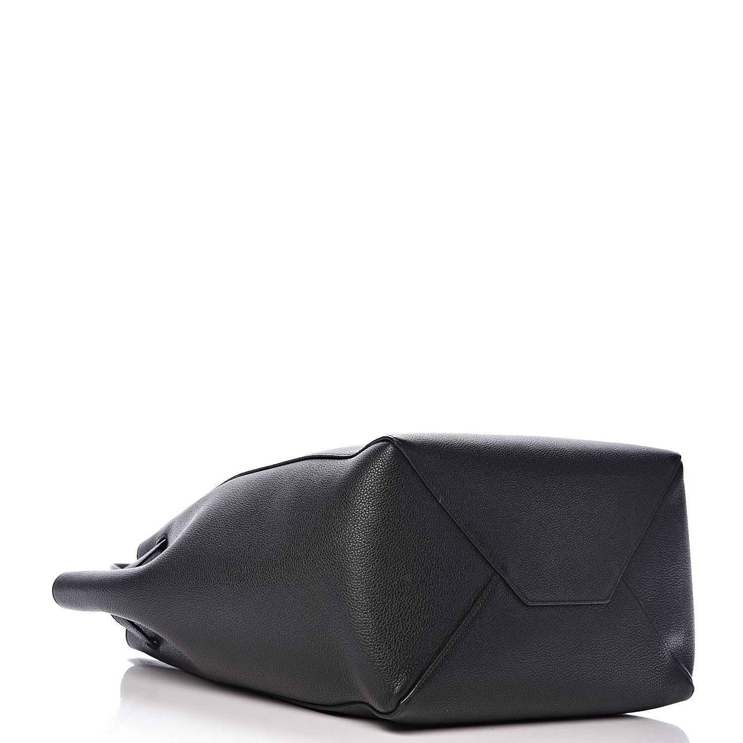 Celine Soft Grained Calfskin Small Belt Cabas Phantom Black 4 of 10