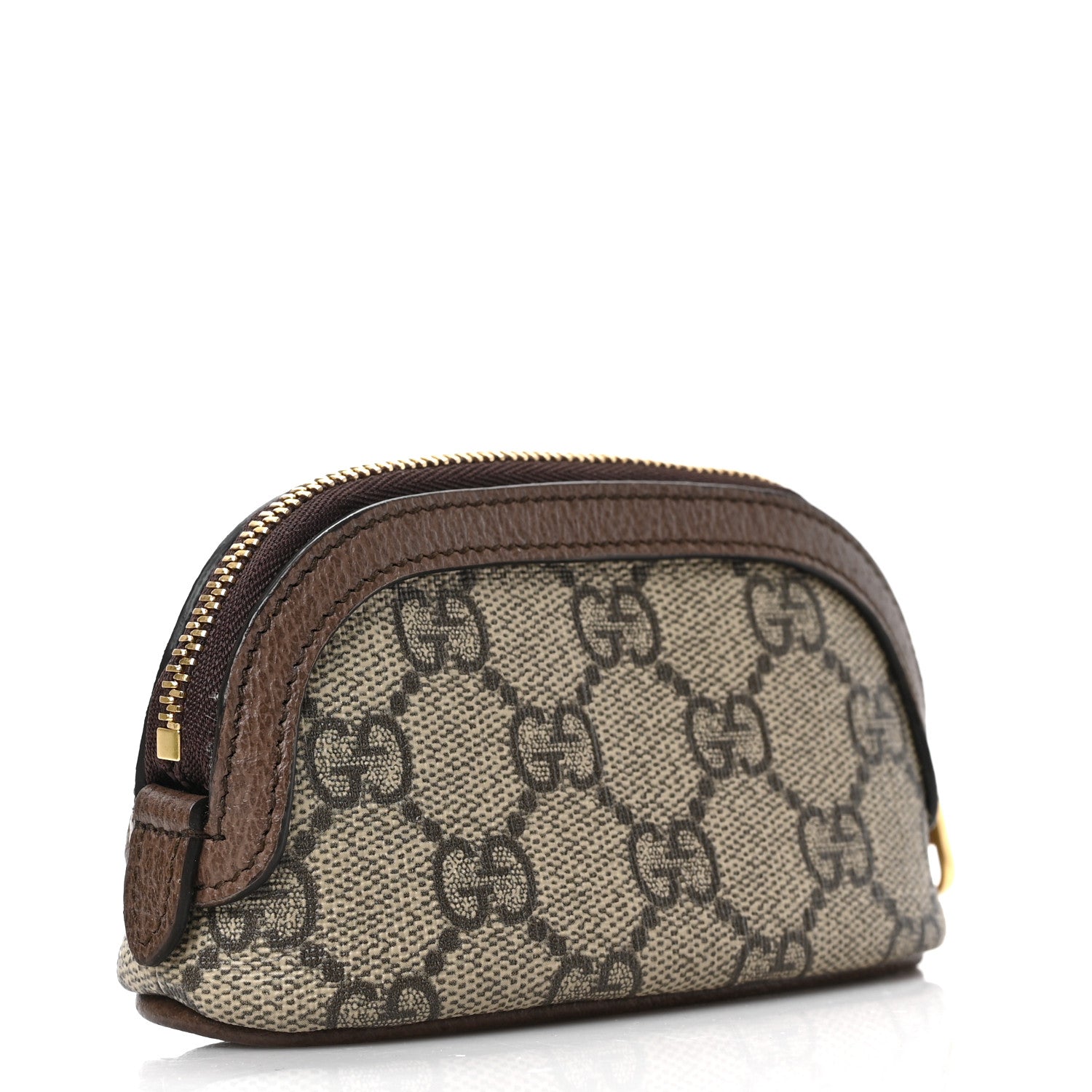 Gucci GG Supreme Monogram Web Ophidia Dome Key Pouch Beige New Acero 3 of 7
