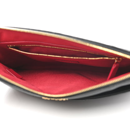 Chanel Goatskin Quilted Chanel 19 Pouch Black 5 of 9