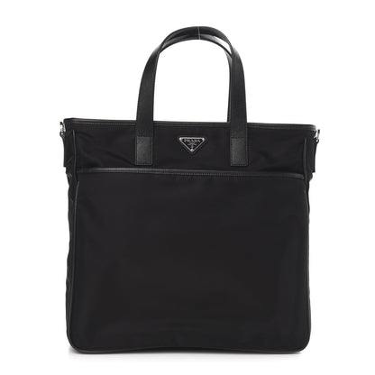Prada Tessuto Nylon Saffiano Tote Black 1 of 10