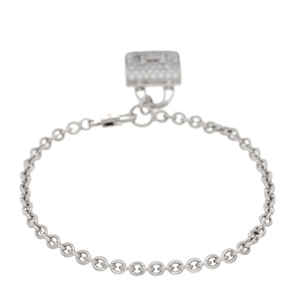 Hermes 18K White Gold Diamond Constance Amulettes Bracelet SH 2 of 4