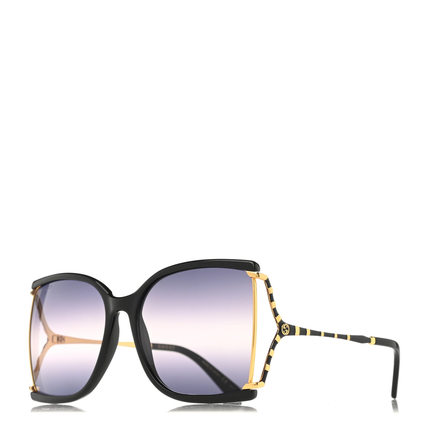Square Metal Glasses GG0592S Black