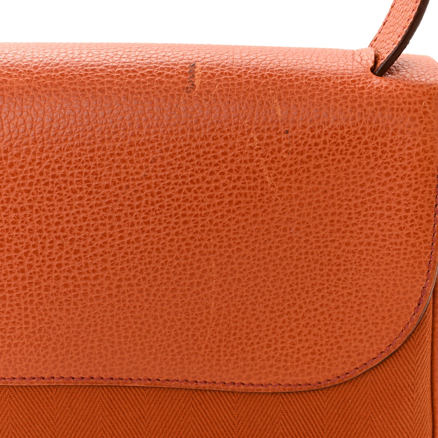 Hermes Vache Liegee Toile Sac Colorado MM Potiron 13 of 14