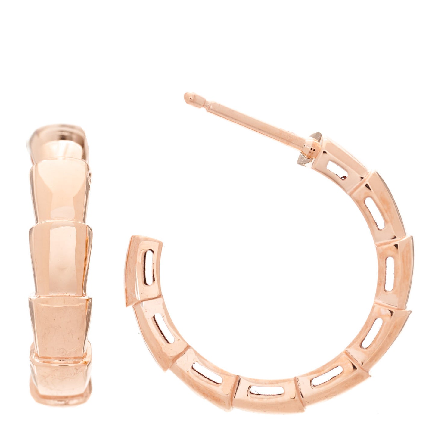 18K Rose Gold MM Echappee Earrings