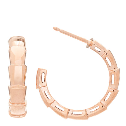 Hermes 18K Rose Gold MM Echappee Earrings 5 of 22