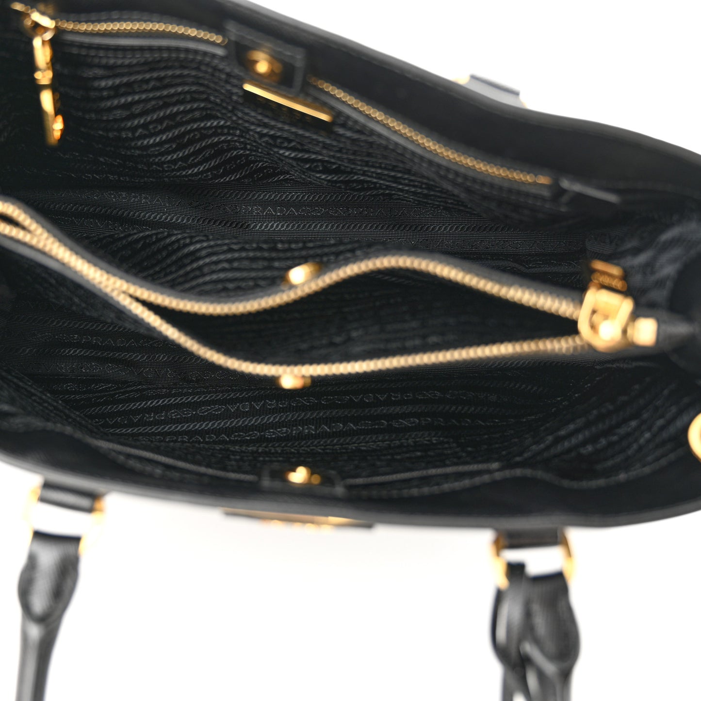 Saffiano Lux Medium Tote Black