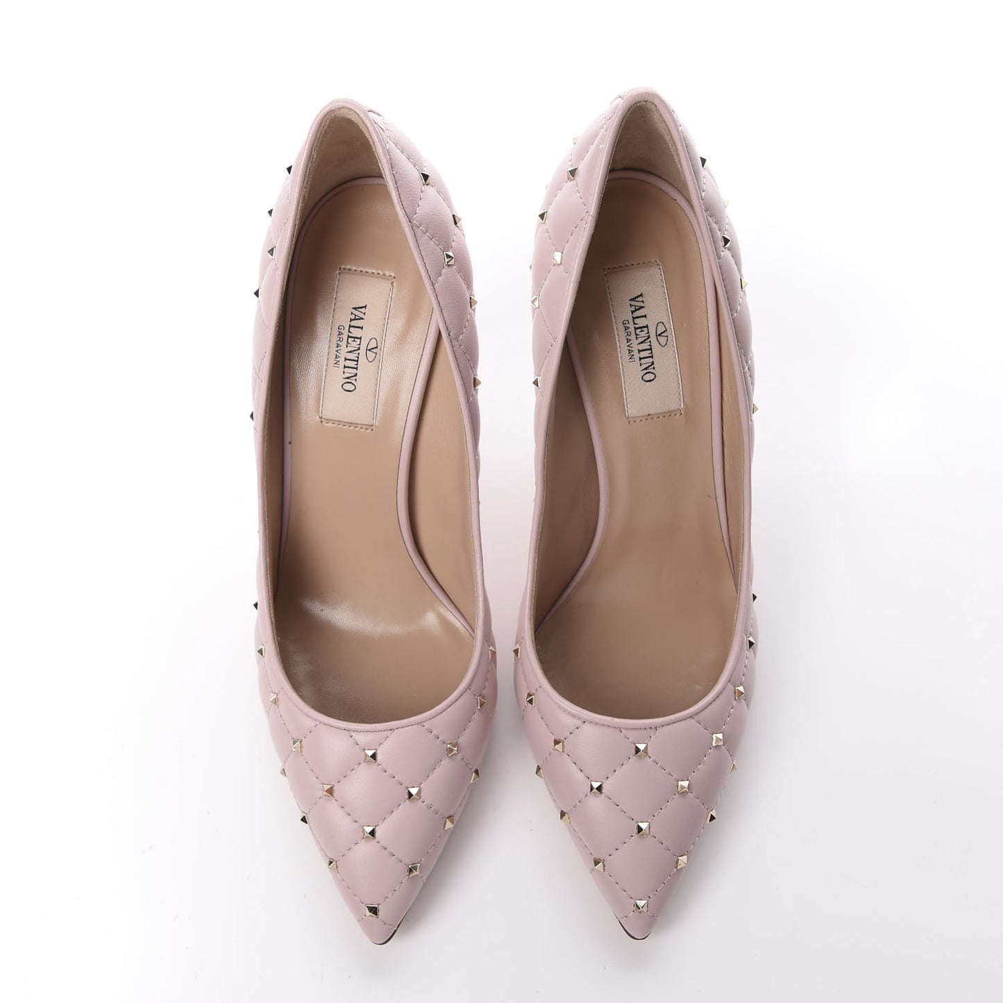 Nappa Rockstud Spike 90mm Pumps 37 Water Rose