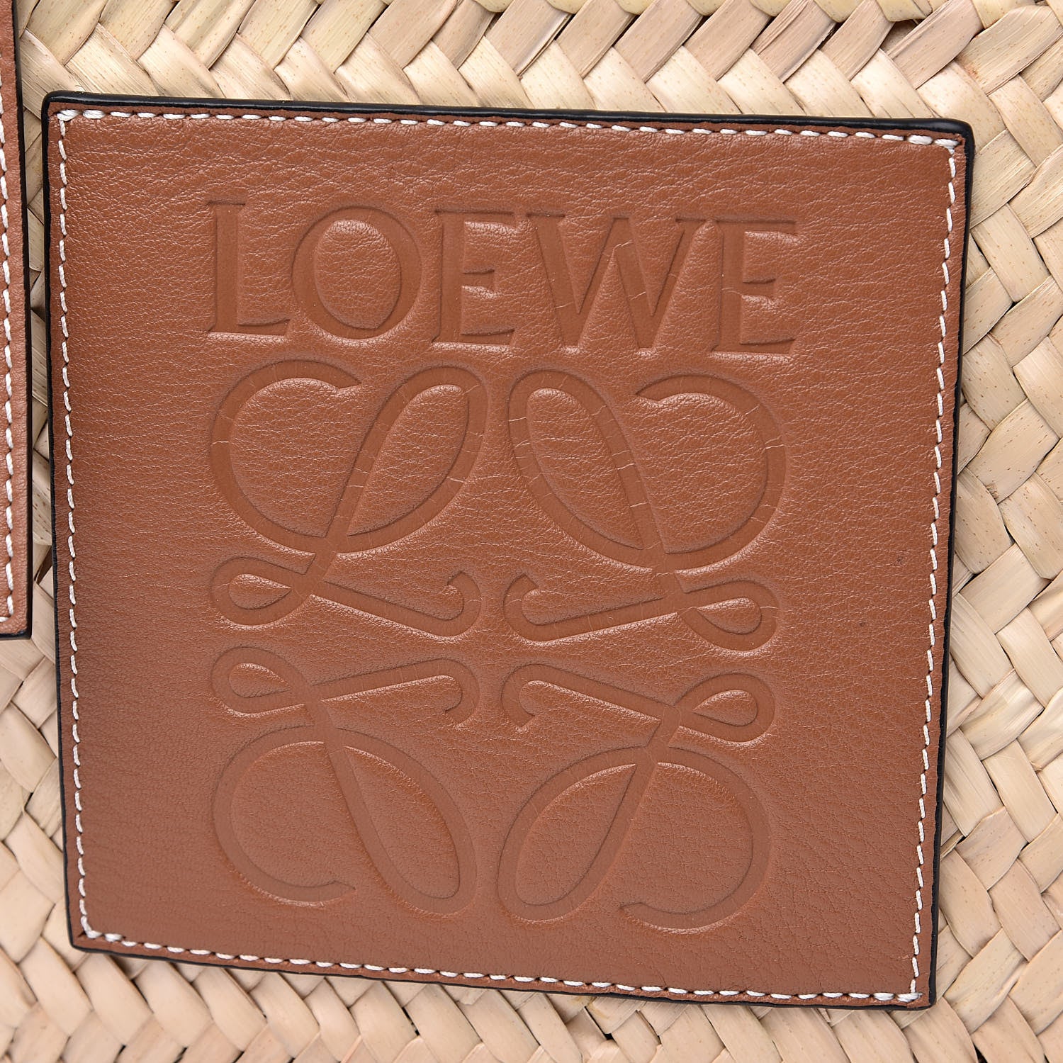 Loewe Raffia Basket Tote Natural Tan 6 of 13