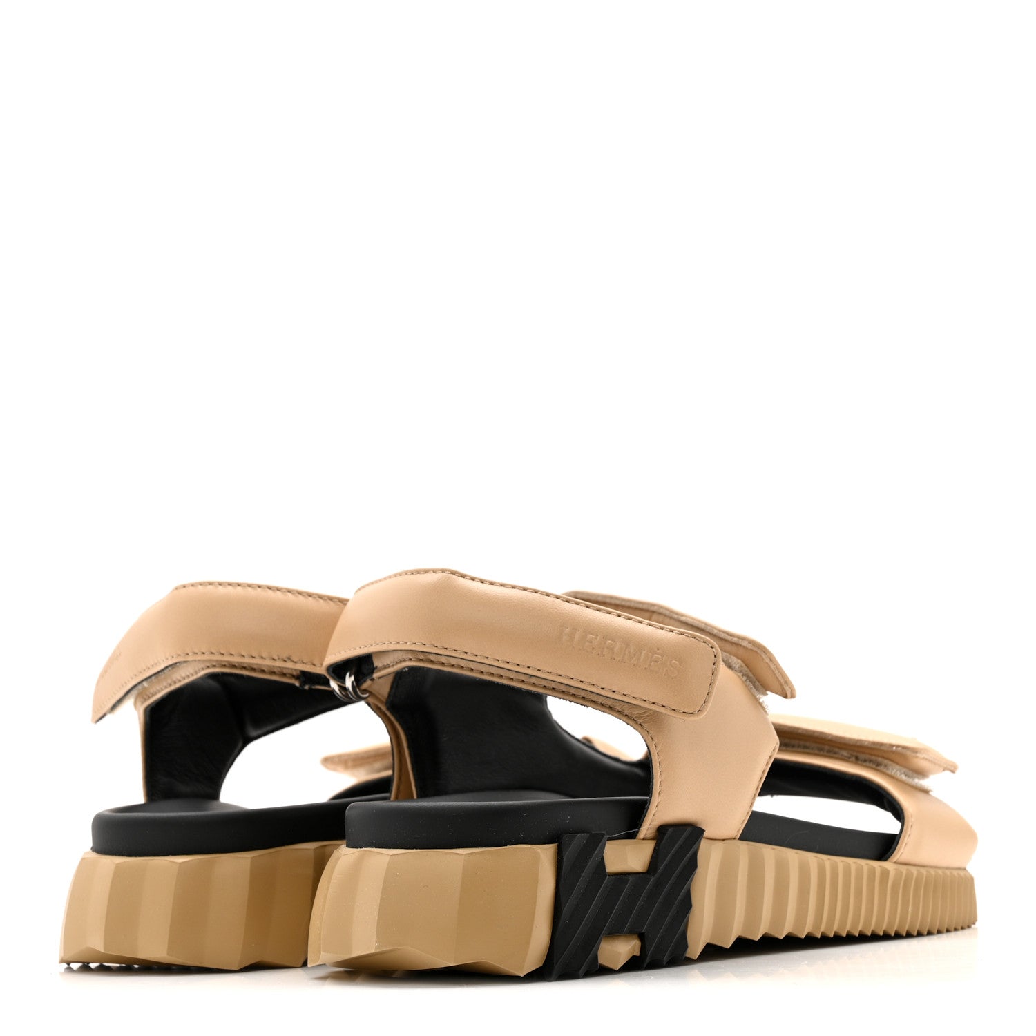 Hermes Lambskin Junior Womens Sandals 37.5 Beige Albinos 5 of 12