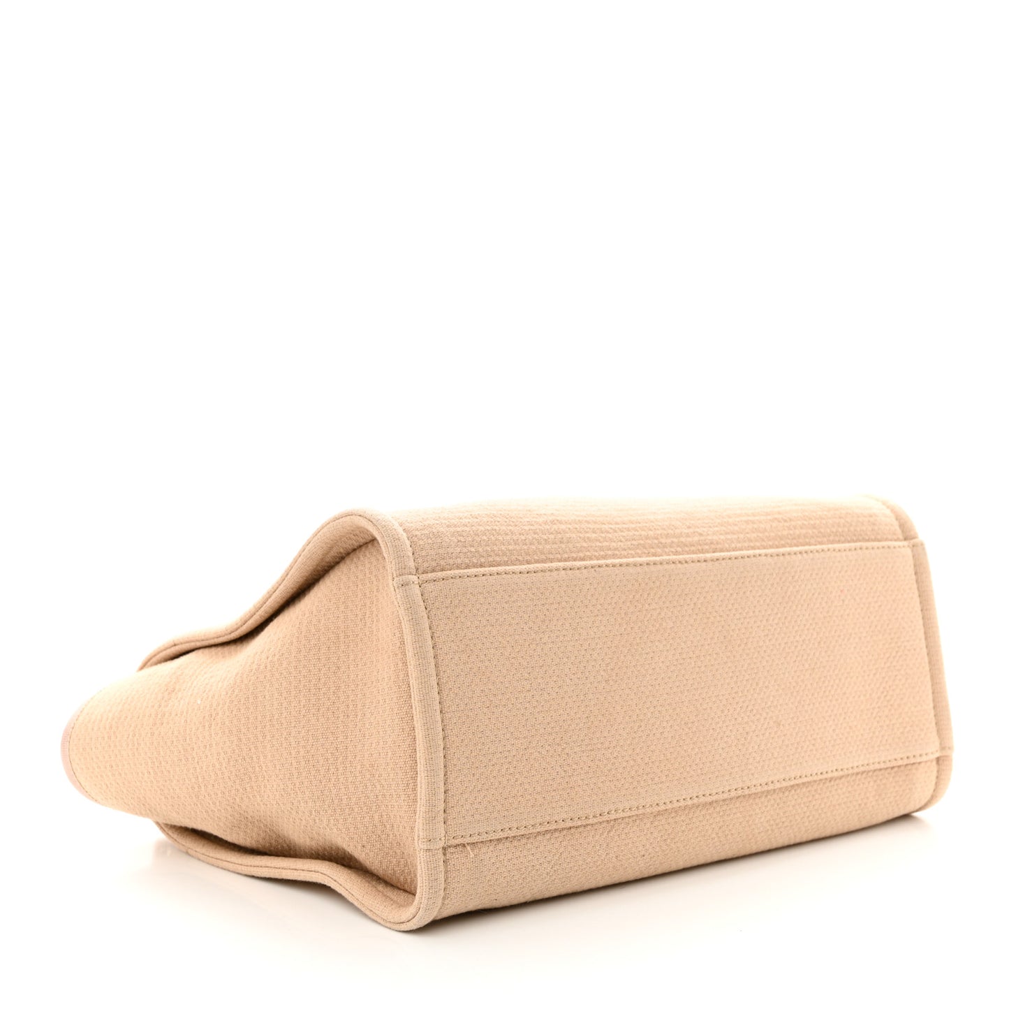 Mixed Fibers Small Deauville Tote Beige