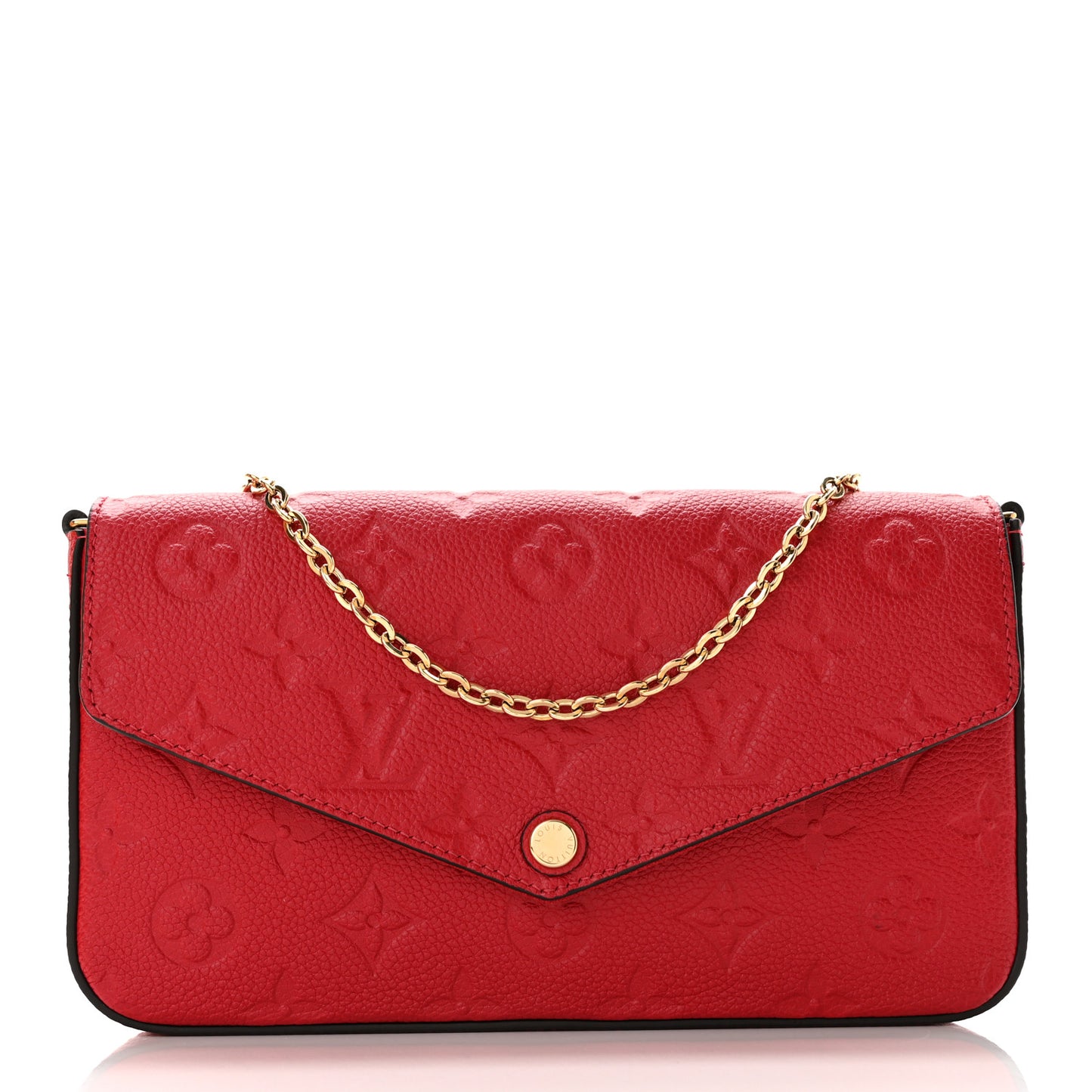 Empreinte Pochette Felicie Chain Wallet Scarlet