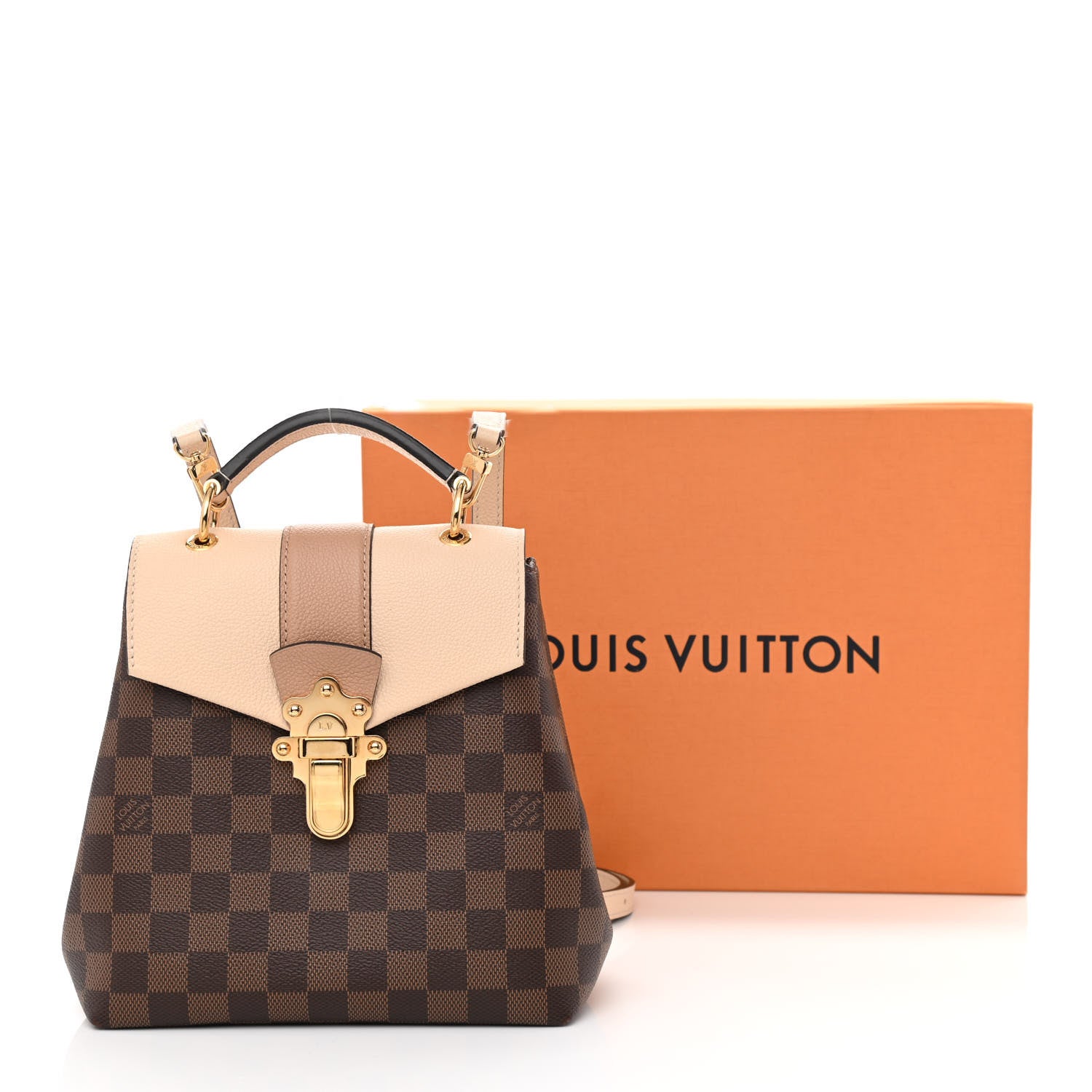 Louis Vuitton Damier Ebene Clapton Backpack Creme 12 of 12