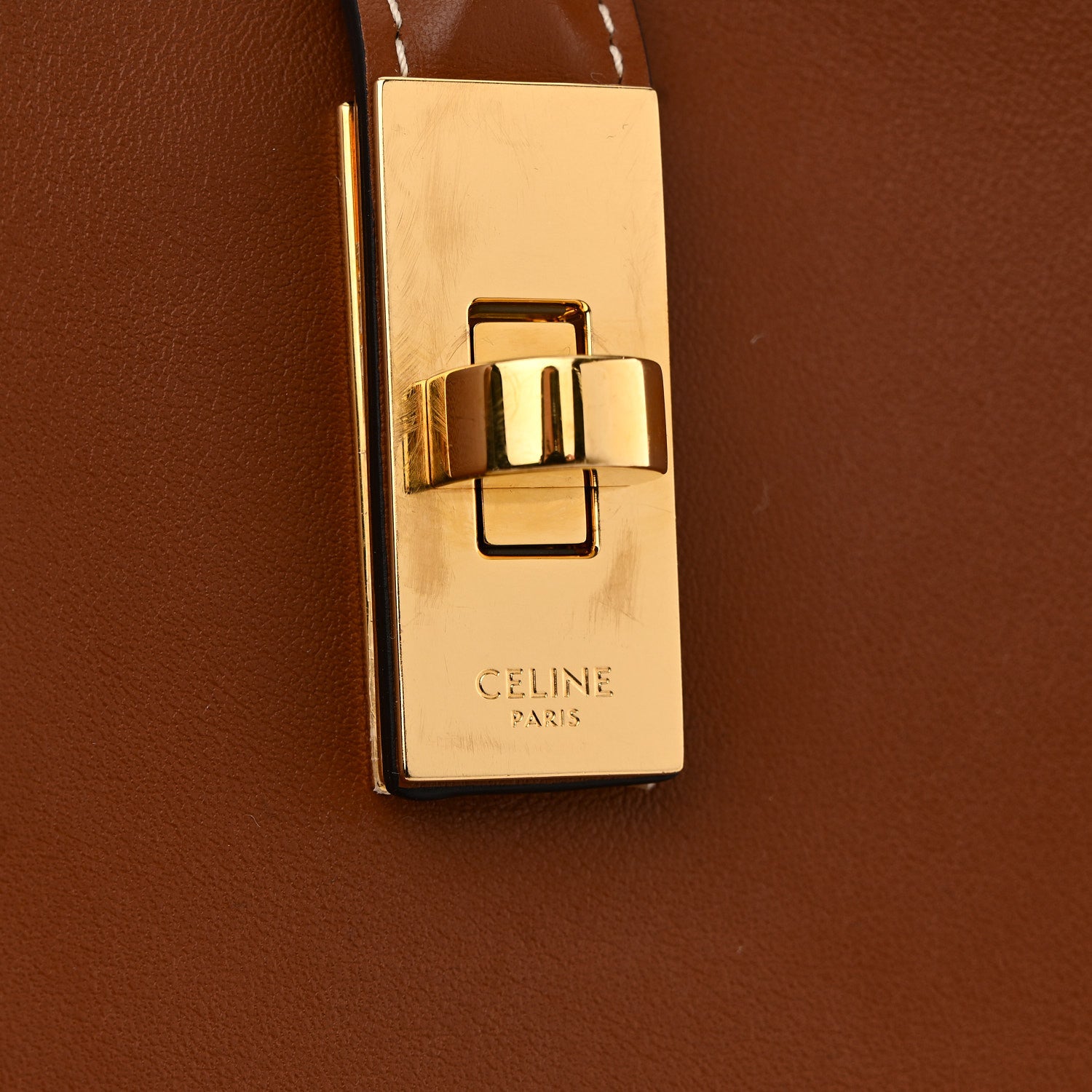 Celine Smooth Calfskin Medium Camille 16 Soft Bag Tan 6 of 9