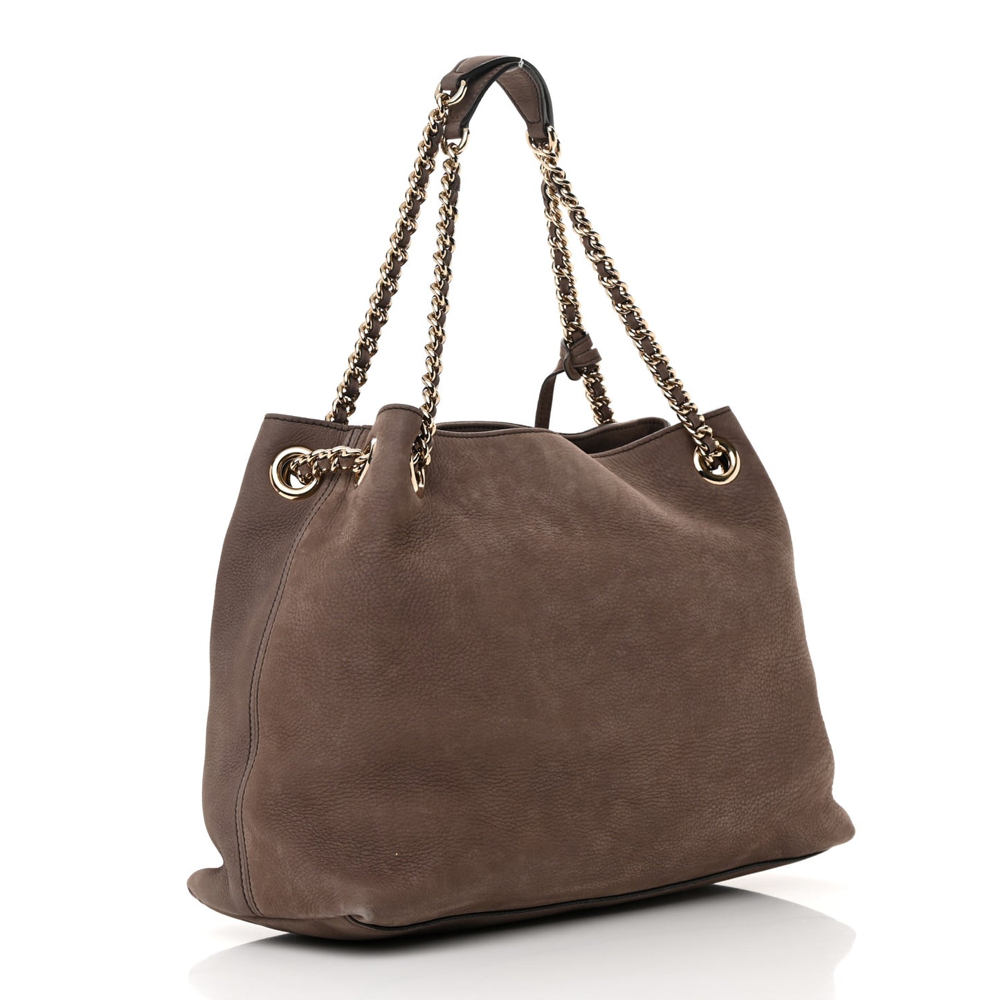 Vitello Range Medium Soho Chain Shoulder Bag Grey Field