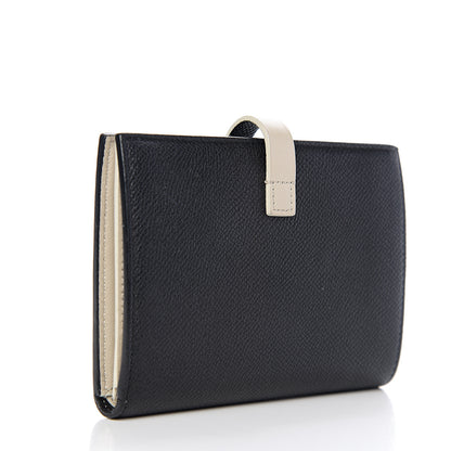 Celine Grained Calfskin Medium Multifunction Strap Wallet Black Chalk 2 of 7