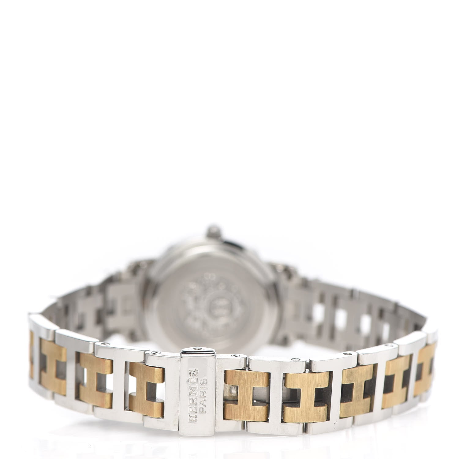 Hermes Stainless Steel 24mm Clipper Quartz Watch Gold 4 of 7