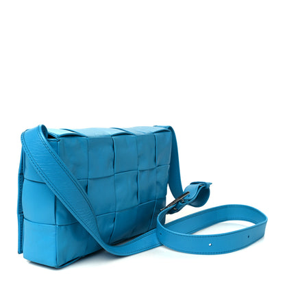 Bottega Veneta Paper Calfskin Maxi Intreccio Small Cassette Crossbody Bag Pool 3 of 10