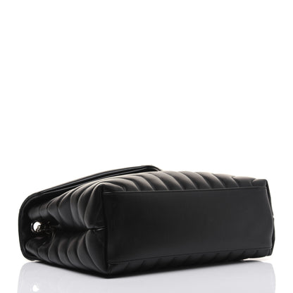 Saint Laurent Calfskin Y Quilted Monogram Medium Loulou Chain Satchel Black 4 of 17