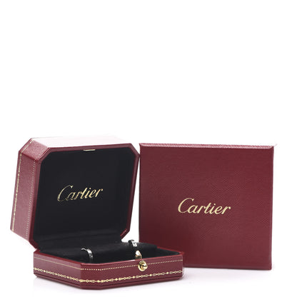 Cartier 18K White Gold Small LOVE Hoop Earrings 6 of 7