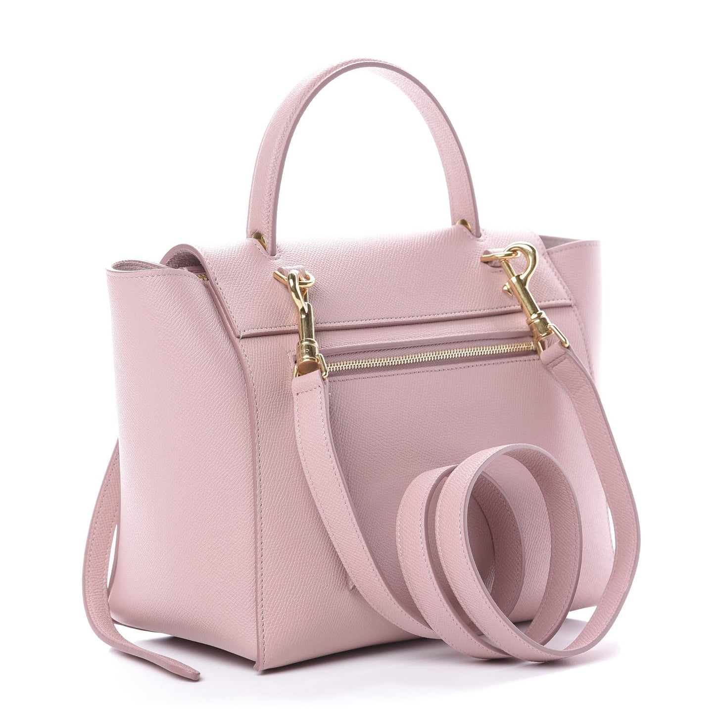 Grained Calfskin Micro Belt Bag Vintage Pink