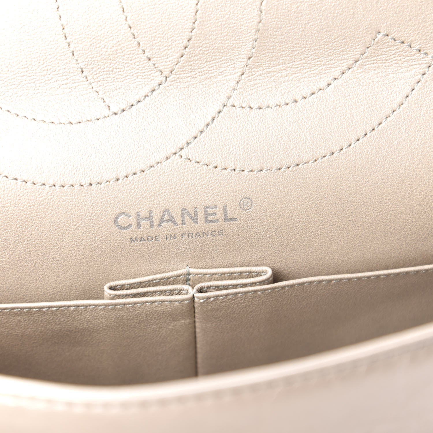 Chanel Metallic Aged Calfskin Quilted 2.55 Reissue 227 Flap Silver 9 of 11