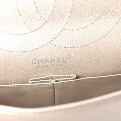 Chanel Metallic Aged Calfskin Quilted 2.55 Reissue 227 Flap Silver 9 of 11