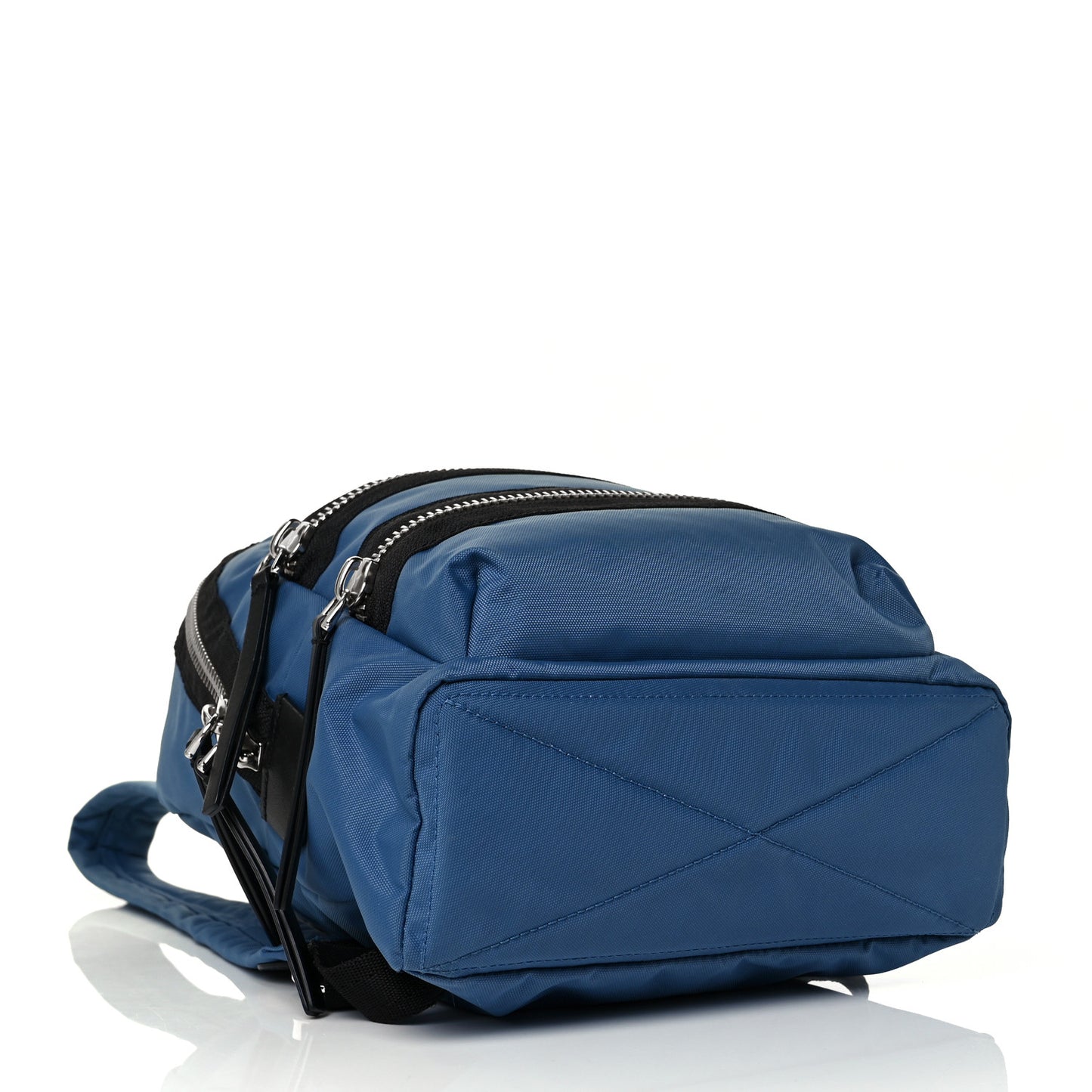 Nylon Biker Backpack Blue