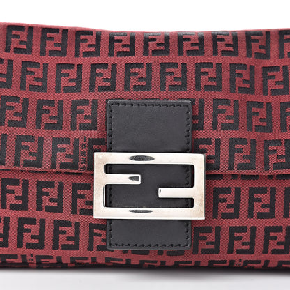 Fendi Zucchino Baguette Red Black 7 of 13