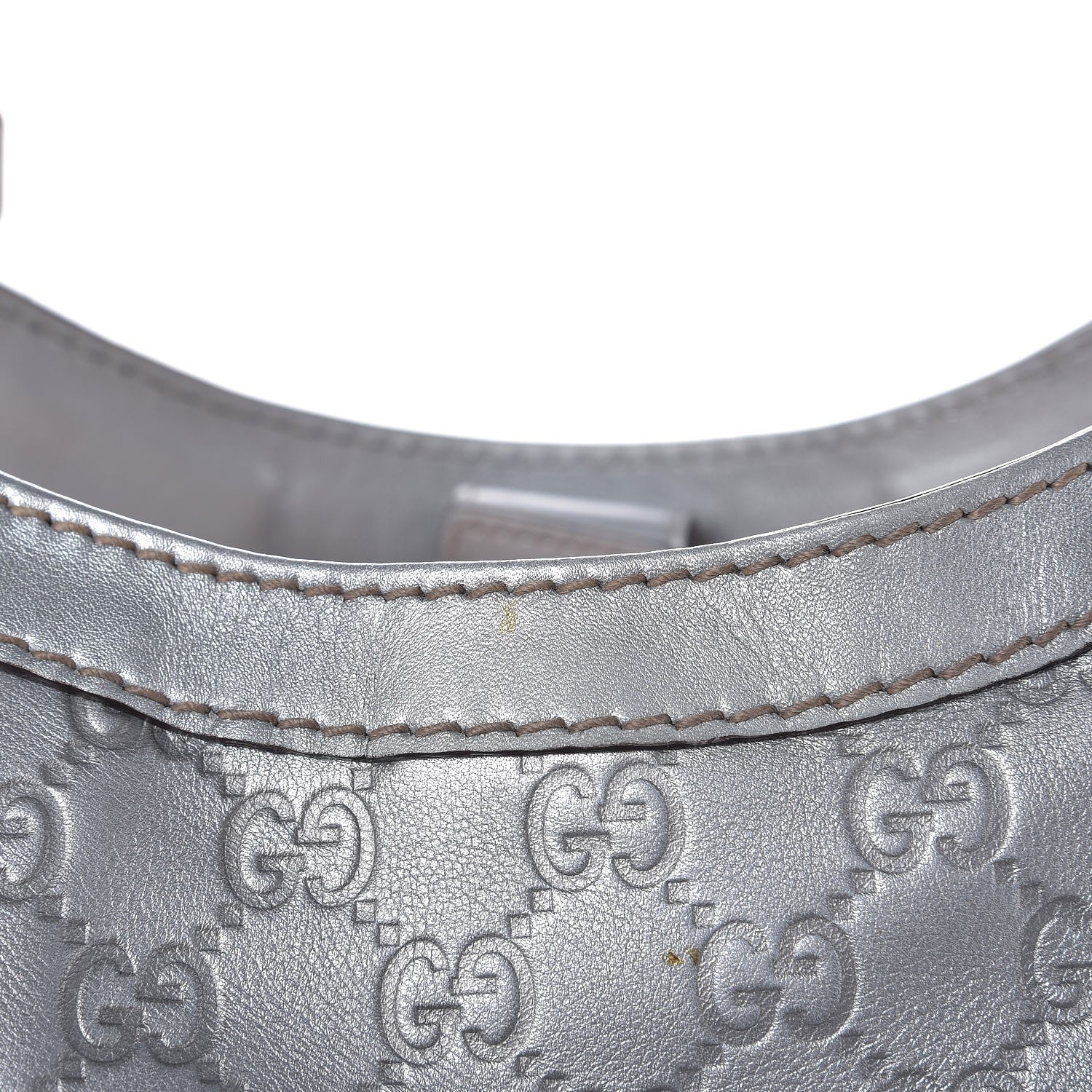 Gucci Guccissima Large Sukey Tote Silver 8 of 11